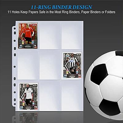 Double-Sided 576 Pockets Trading Card Sleeves Pages - Baseball Card Sleeves  Fit 3 Ring Binder, 9 Pocket Page Protector for Standard Size Cards, Sport  Cards, Game Cards, Business Cards 32 Pack - Yahoo Shopping