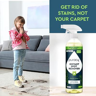 Puracy Instant Spot Remover & Carpet Cleaner - Cleaning Spray, Stain Spray  - Car Cleaner - Carpet Stain Remover, Carpet Spot Cleaner, Fabric Stain  Remover, Free&Clear, 25 oz - Yahoo Shopping