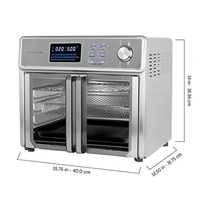  Kalorik Digital Air Fryer Oven 12.6 Quart, Black and Stainless  Steel : Home & Kitchen