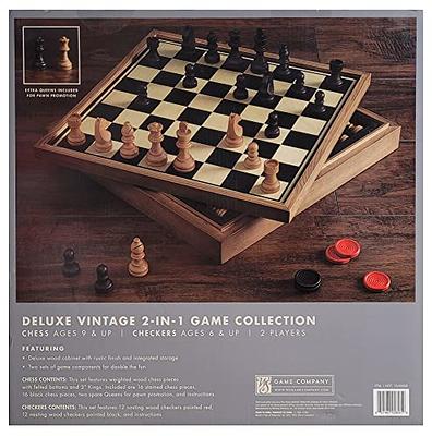 Game Gallery Chess & Checkers Wood Set for sale online