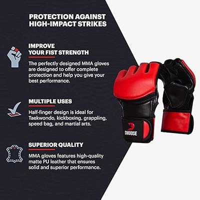 RDX MMA Gloves Grappling Sparring, Pre-Curved Mixed Martial Arts Mitts Men  Women Boxing Gloves, Maya Hide Leather Kara Cage Fighting Workout, Combat