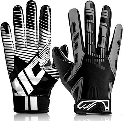  Repster Football Gloves - Tacky Grip Skin Tight Adult Football  Gloves - Enhanced Performance Football Gloves Men - Spider - Men Pro Elite  Super Sticky Receiver Football Gloves - Adult