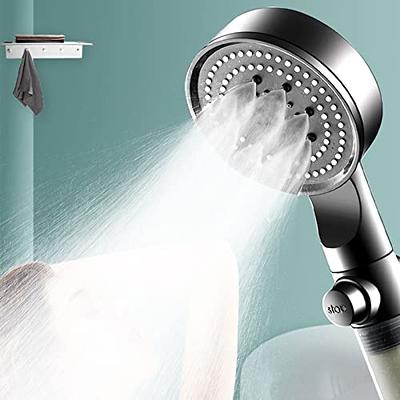 EAARSUO Handheld Shower Head with Filter, Hard Water Filter Shower Head  with 9 Mode, High Pressure Filtering Shower Head, Water Softener Shower Head  for Hard Water, Shower Envy Shower Heads (Chrome) 