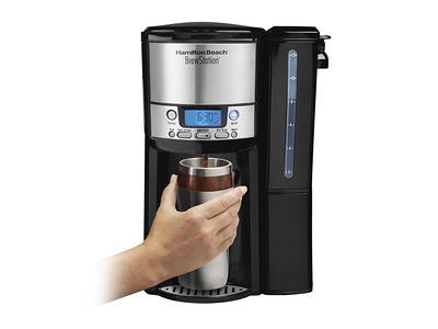 Hamilton Beach 12-Cup Black Residential Drip Coffee Maker in the