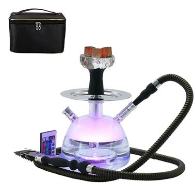 Acrylic Hookah Set Portable Personal Travel Flat Led Libya