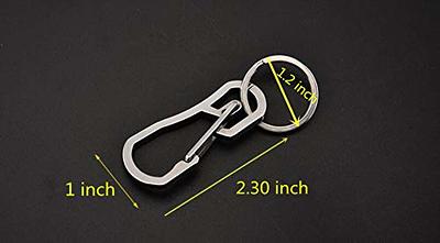 Set of 2PCS Tiny Black Snap Clasp Black Clip Hook Keychain Clasp Snap Hook  Small Carabiner 