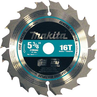 Makita 7-1/4 Circular Saw with Bonus 7-1/4 24T Carbide-Tipped Circular Saw Blade, Framing, 10/Pk