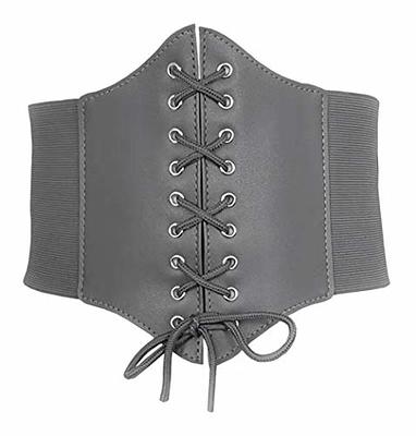 Boutique, Accessories, Corset Belt Brown Lace Up Leather Velcro Pirate