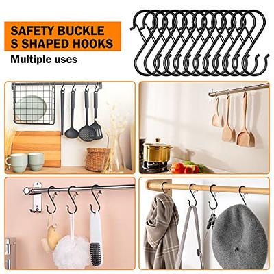 6-Pack 6Inch White Metal Hanging S Hooks - S Shaped Hook Heavy-Duty S  Hooks, for Kitchenware, Pots, Utensils, Plants, Towels, Gardening Tools,  Clothes