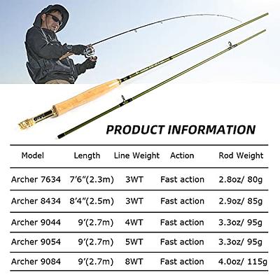 AnglerDream 9' 5WT Archer Fly Fishing Rod and EX-ALC Reel Combo 5/6 WT Fly