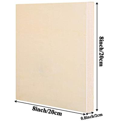 ADXCO 8 Pack Wood Panels 8 x 8 Inch Unfinished Wood Canvas Wooden Panel  Boards for Painting, Pouring, Arts Use with Oils, Acrylics - Yahoo Shopping