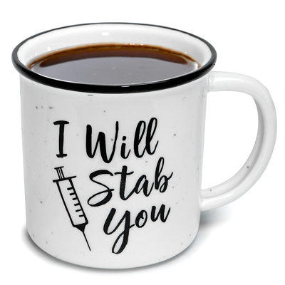 2 oz Funny Mug Shot - Coffee Makes Me Poop - Mini Shot Mug 