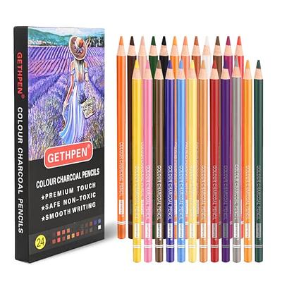 cyper top 48 Watercolor Pencils, Professional Colored Pencils for Adults,  kids and Coloring Book, Artist Drawing Pencils with a Water Color Brush for