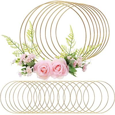 24 Pcs Metal Floral Hoop Macrame Gold Rings Metal Hoops Bulk for Crafts  Metal Circle for DIY Wedding Birthday Wreath, Dream Catchers, Wedding Wall  Hanging Decor (10 Inch) - Yahoo Shopping