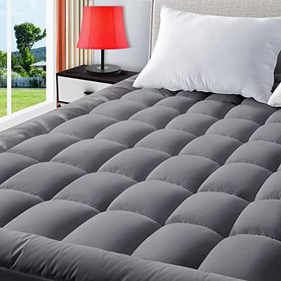 Twin Air Mattress Pad Sheets Cover, Air Mattress Topper Protector Plush  Quilted, Soft Breathable and Noiseless Down Alternative Mattress Pad with  Deep