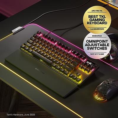 SteelSeries Apex Pro Mechanical Gaming Keyboard – Adjustable