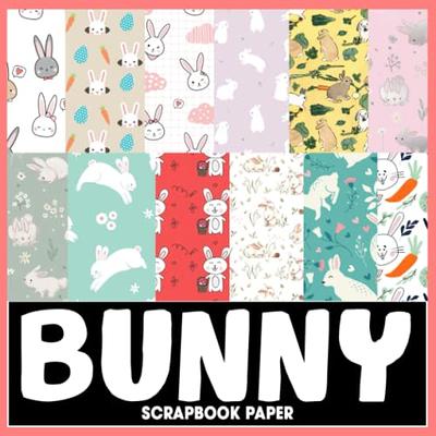 Bunny Scrapbook Paper: Rabbit Decorative Paper for Scrapbooking