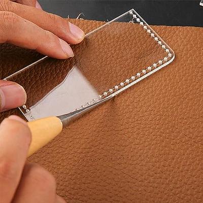 Card Holder Acrylic Template Bag Leather Pattern Acrylic Leather