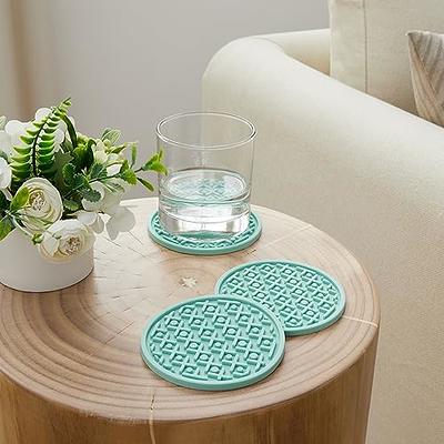 Tea Mat Silicone Flower Coasters Cute Non-Slip Coaster for Drinks