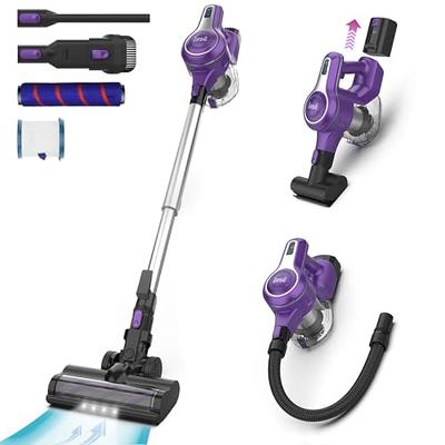 BuTure Cordless Vacuum Cleaner, 450W 33Kpa Stick Vacuum with Color Touch Display, Up to 55Mins, Rechargeable Cordless Vacuum for Hardwood Floor