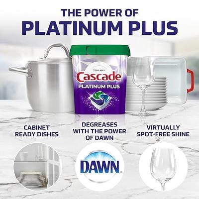 Cascade Platinum ActionPacs Dishwasher Detergent, Fresh Scent - 62 count