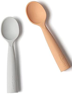 Busy Baby Teething Spoon - 2-in-1 Teether and Training Spoon for Teething  Babies and Toddlers to Master Self Feeding - Dishwasher Safe - BPA Free 