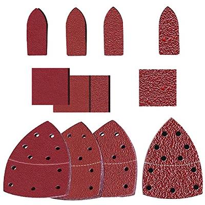 HARSKIYER 30pcs 120 Grit Mouse Detail Sander Sandpaper, Triangle