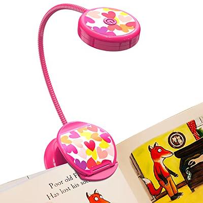 Vekkia Cute Rechargeable Book Light, Eye-Care Clip on Reading Lights for  Reading in Bed, 3