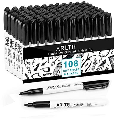 LAZGOL Dry Erase Markers Bulk, 96 Pack Black Dry Erase Markers Chisel Tip, Low Odor Whiteboard Markers for School, Office Supplies, Perfect for