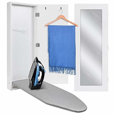 SheeChung Small Tabletop Ironing Board - Heavy Duty Ironing Board with Mesh  Metal Base & 100% Cotton Cover,Hook for Hanging,Portable Folding Mini Iron