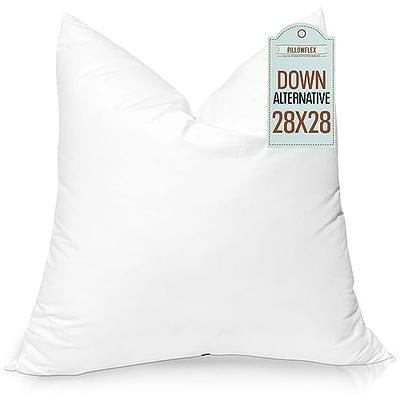 FAVRIQ 18 x 18 Throw Pillow Inserts with 100% Cotton Cover Square Cushions  for Chair Bed Couch Car Down Alternative Pillow Form Sham Stuffer  Decorative Pillow Insert White Sofa Pillow (Set of 2) - Yahoo Shopping