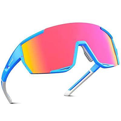  QoolTimes Polarized warp around shield Cycling Sunglasses for  Men Women, Volleyball Running Golfing MTB gifts : Sports & Outdoors