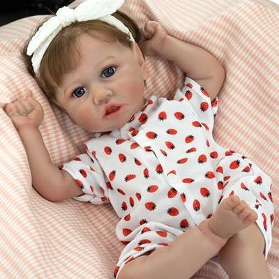 FOCKOF Realistic Reborn Baby Dolls Reborn Baby Boy-17-Inch Lifelike Newborn  Baby Dolls Vinyl Full Body Realistic Baby Doll Real Baby Doll Gift for