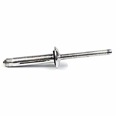 Tri-Fold Exploding Large Head Aluminum Pop Blind Rivets 3/16'' * 4/5'' Long  Grip Solid Rivets Used For Industries Automobiles Kayak Sailboat 