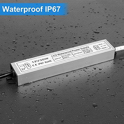 inShareplus LED Power Supply 12V, 30W IP67 Waterproof Outdoor Driver,AC  110-260V to DC 12V 2.5A Low Voltage Transformer, Adapter with 3-Prong Plug  for LED Light, Computer Project, Outdoor Use - Yahoo Shopping