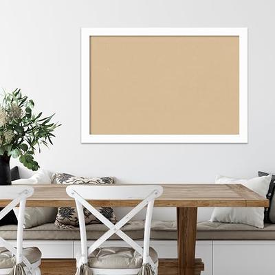 SHOOFFICE Double Sided Cork Board with Stand, 11.8 inch x 11.8 inch, Silver Aluminum Frame, Brown