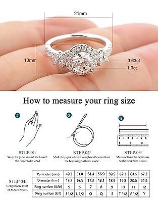 Gorgeous 925 Silver Ring Women Cubic Zirconia Wedding Jewelry Rings Gift Sz  6-11