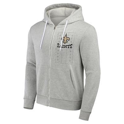 New Orleans Saints Nike Team Sideline Full-Zip Performance Hoodie - Black