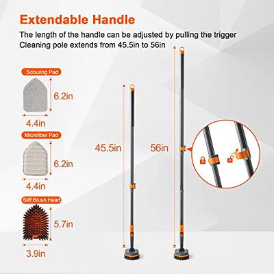 Casabella Extendable Bathroom Shower, Tub, and Tile Scrubber