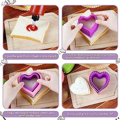 Complete Bento Lunch Box Supplies and Accessories For Kids - Sandwich  Cutter and Bread Crust Shape Remover - Mini Vegetable Fruit Shapes cookie