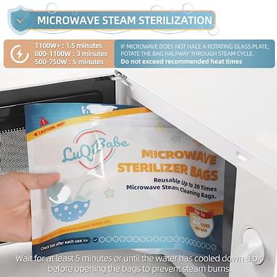 15 Pack Microwave Baby Bottle Sterilizer Bags - 300 Uses Per Pack - Travel  Baby Bottle Cleaner Microwave Sterilizer Bag - Breast Feeding Baby Travel