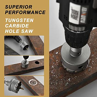 25mm Carbide Tip Tooth Hole Saw, TCT Cutter Drill Bit w Hex Wrench for  Metal Stainless Steel Wood Aluminum (tct 25mm)