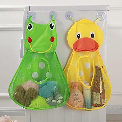 Baby Shower Bath Toys White Baby Kids Toy Storage Mesh with Strong Suction  Cups Toy Bag Net Bathroom Organizer for Kids Toddlers