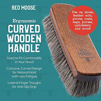 Fine Horsehair Soft Leather Cleaning Brush For Cleaning Upholstery