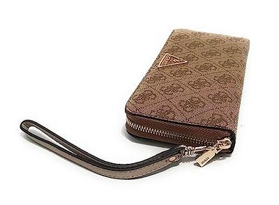 GUESS Laurel Large Zip Around Wallet, Latte Logo - Yahoo Shopping