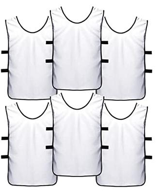 Senston Sports Pinnies 6/12 Pack Scrimmage Training Vests Jerseys Bibs  Adult Youth for Football Basketball Volleyball Hockey : : Sports 