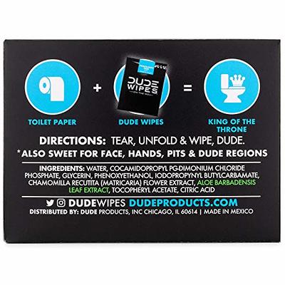 DUDE WIPES Dude Wipes 3-Packs 48-Pack Natural Fiber Blend Flushable Wipe