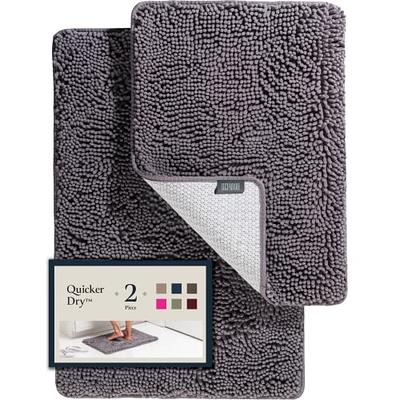 BELADOR Bathroom Rugs Sets 2 Piece - Plush Bath Mat Set Quick-Dry