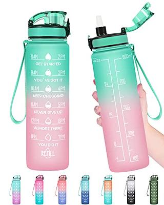 Enerbone 32 OZ Water Bottle, Leakproof BPA & Toxic Free, Motivational Water  with