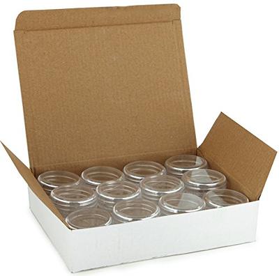 Vivaplex, 12, Clear, 16 oz Glass Bottles, with Lids